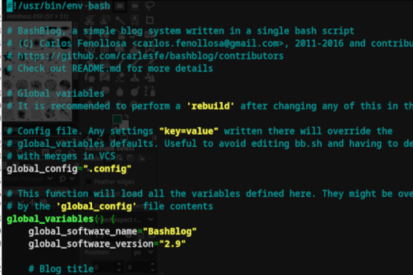 Bashblog Bashblog script