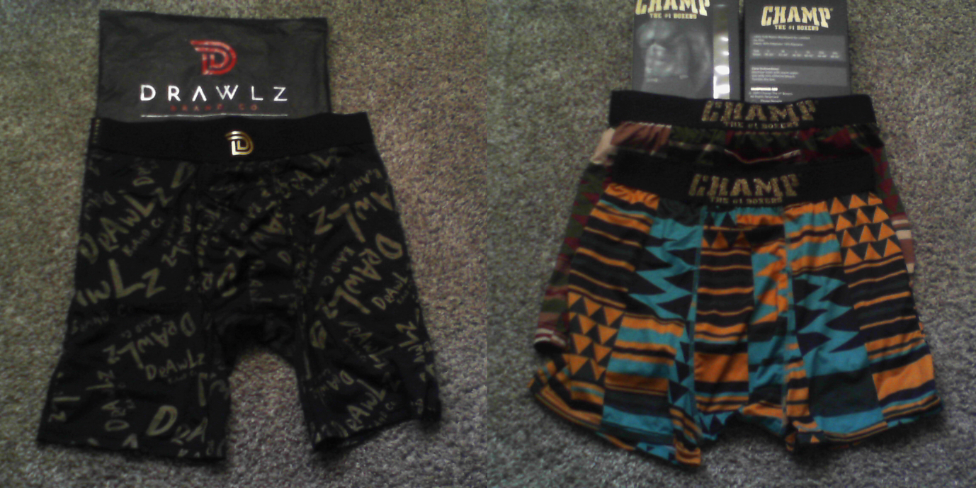 Black Owned Compression Shorts Drawlz and Champ Compression Shorts