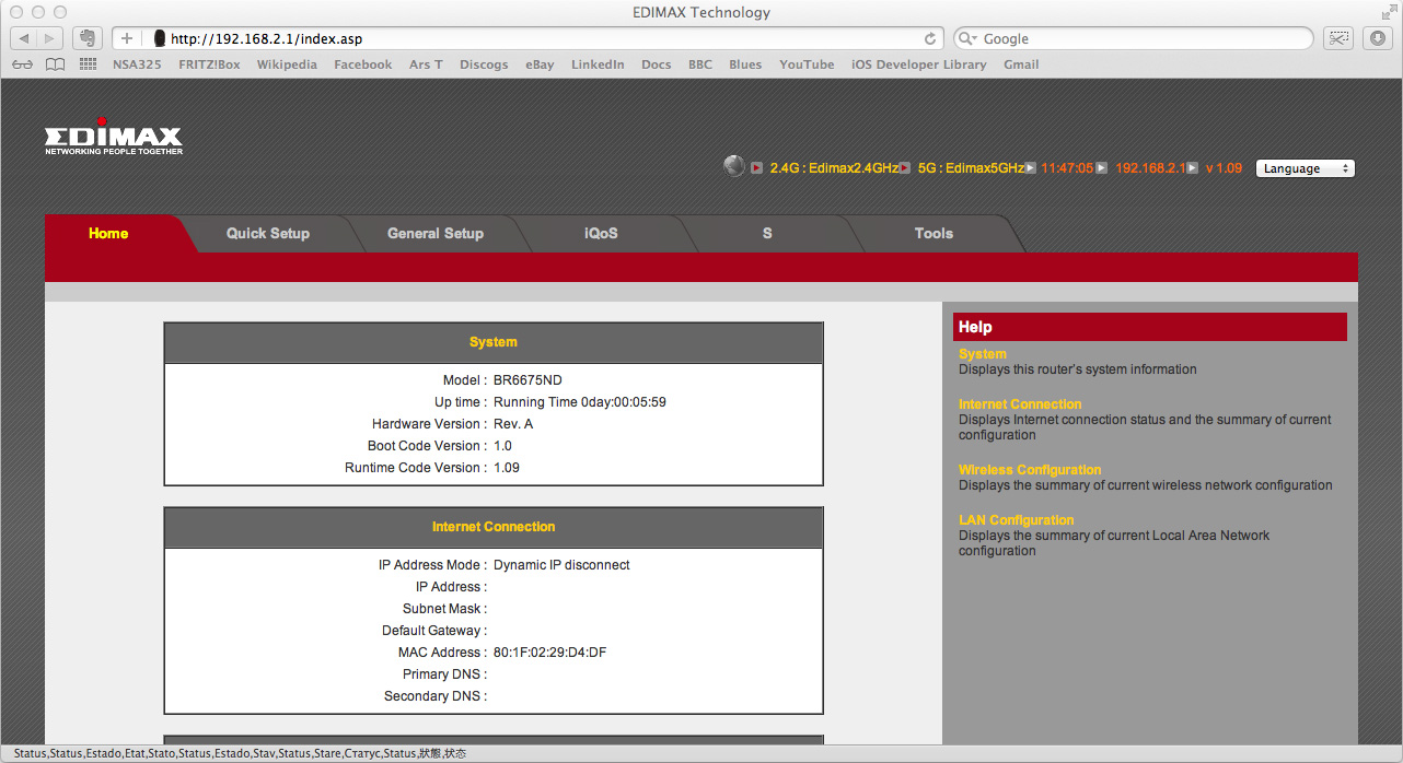 Unsecured Router GUI Router GUI with self-signed certificate
