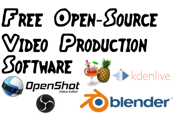 Free Open-Source Video Production Software Free Open-Source video production software logos