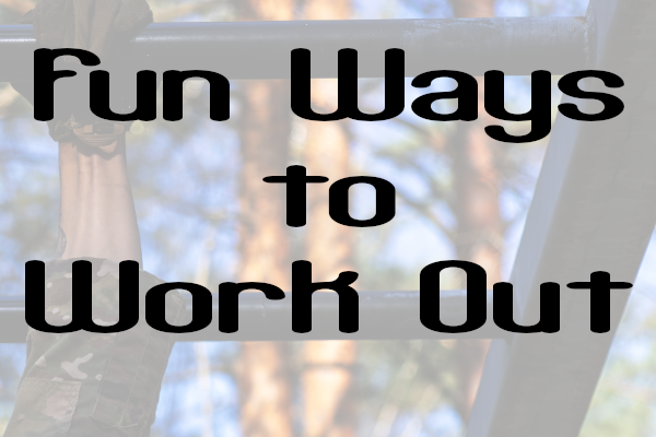 Soldier in Uniform on Monkey Bars Soldier in uniform swinging from monkey bars