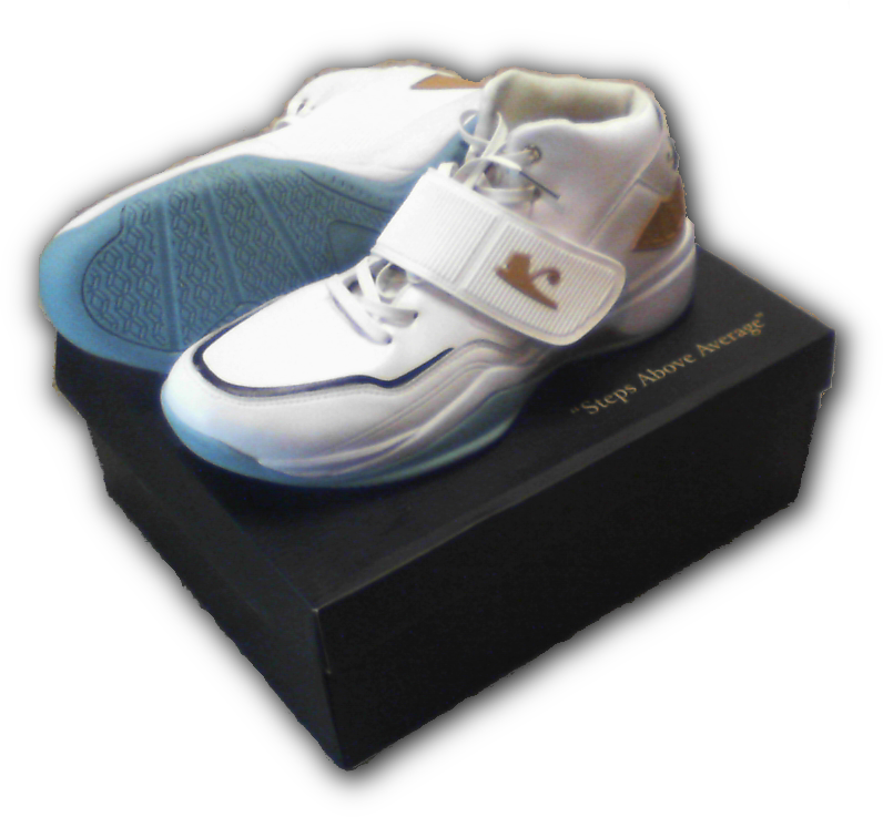 Sole of the Shoe Bottom of White Negash basketball shoe