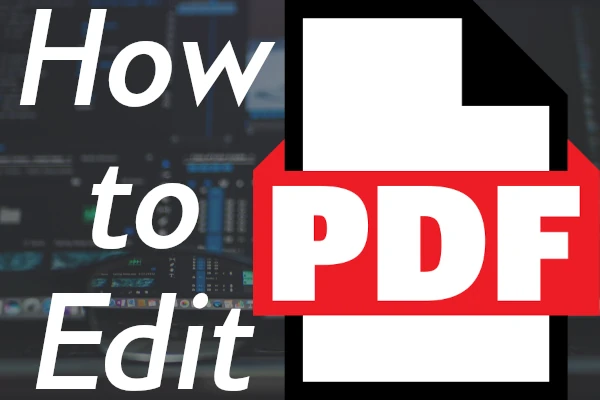 How to Edit PDFs PDF icon and coding background