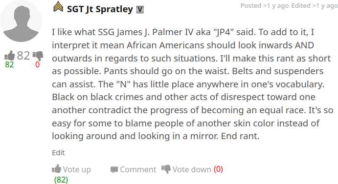 RallyPoint BLM Response Jt's thoughts on BLM around 2016.
